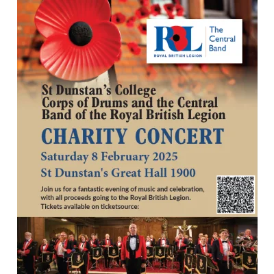 St Dunstan’s College Corps of Drums and the Central Band of the Royal British Legion Charity Concert