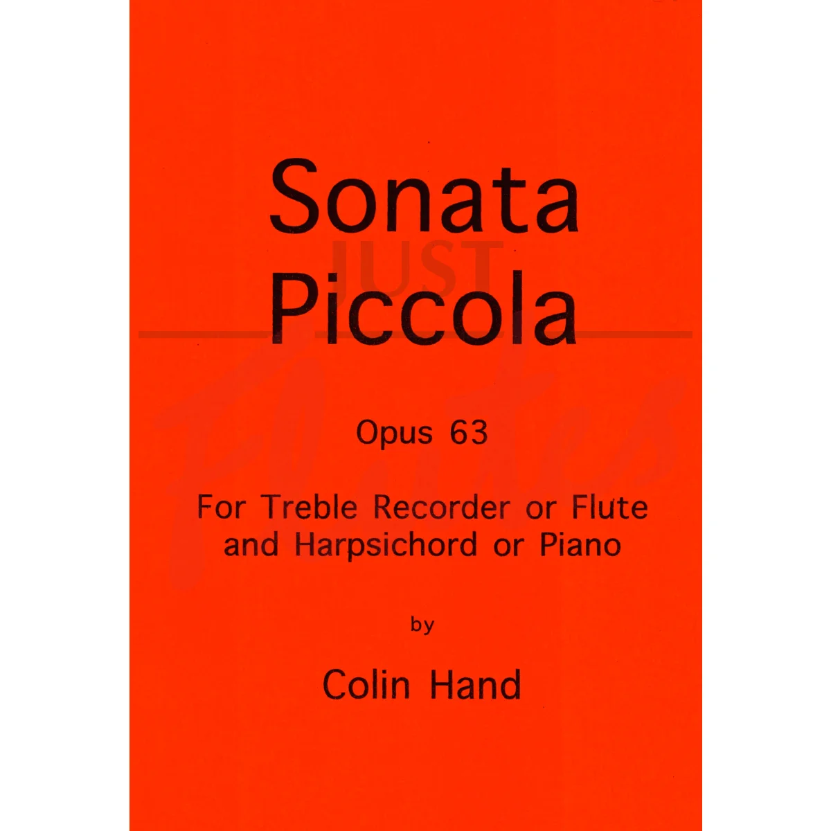 Sonata Piccola for Flute/Treble Recorder and Piano/Harpsichord