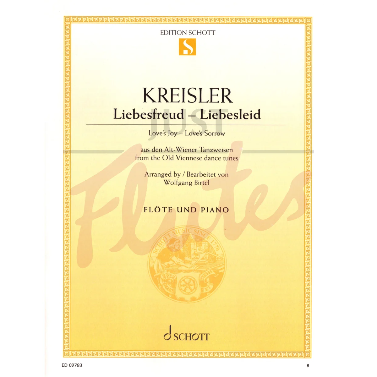 Liebesfreude - Liebeslied (Love&#039;s Joy - Love&#039;s Sorrow) for Flute and Piano