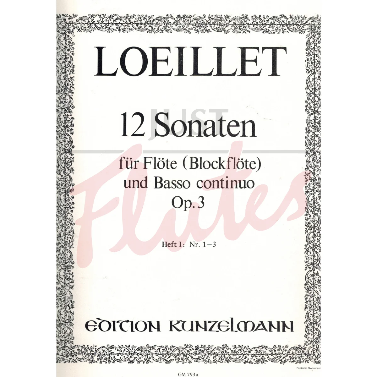 12 Sonatas Op.3, Vol 1 Nos 1-3
