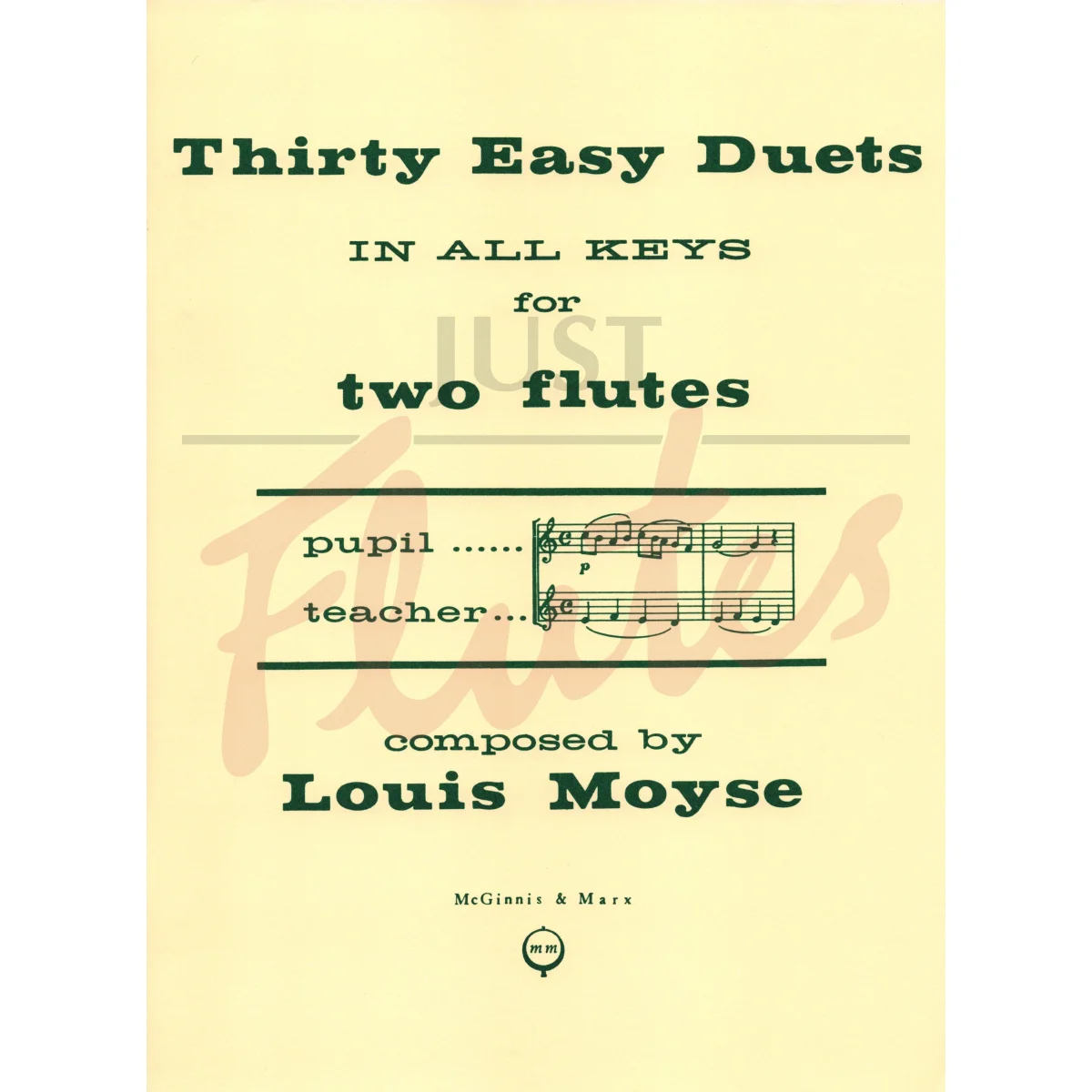 Thirty Easy Duets in All Keys for Two Flutes