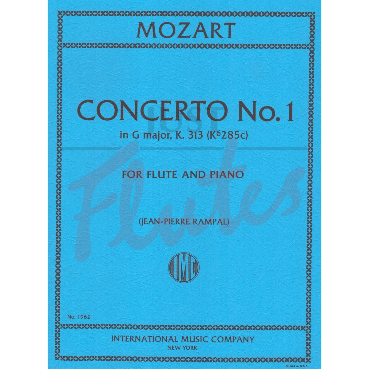 Concerto No. 1 in G major for Flute and Piano