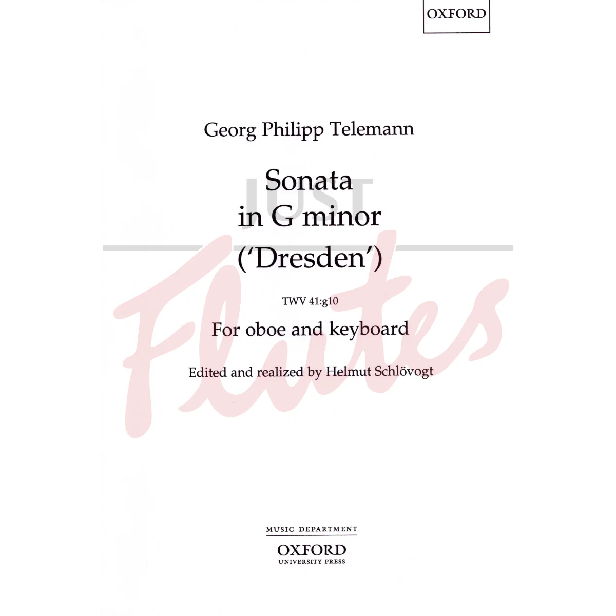 Sonata in G minor &#039;Dresden&#039; for Oboe and Piano