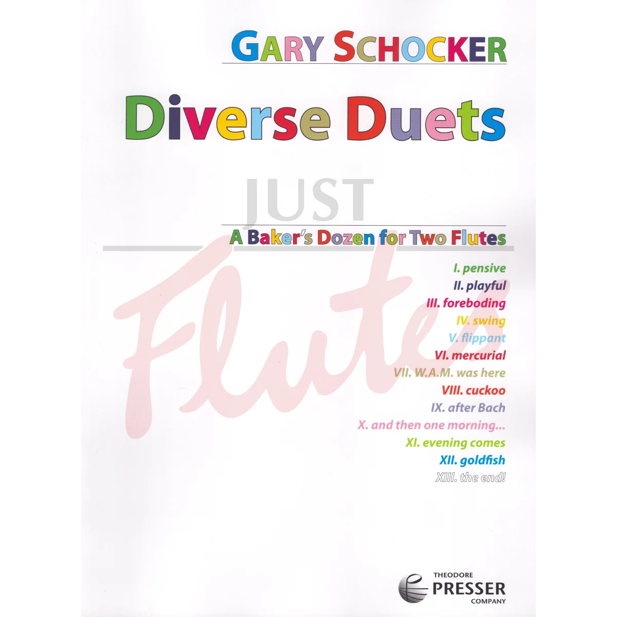 Diverse Duets: A Baker&#039;s Dozen for Two Flutes