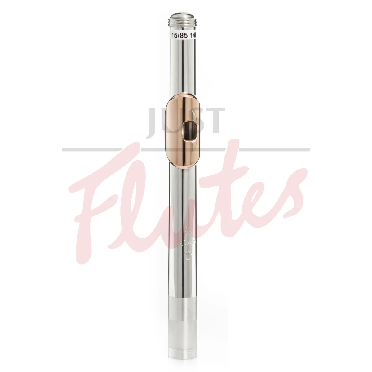 J R Lafin 15/85 Flute Headjoint with 14k Rose Lip, Riser and Adler Wings