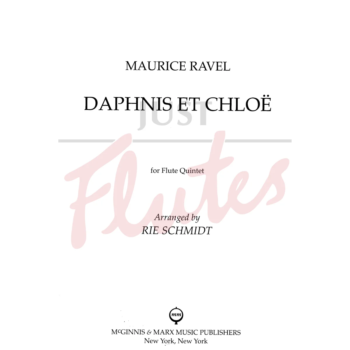 Daphnis et Chloe for Flute Quintet