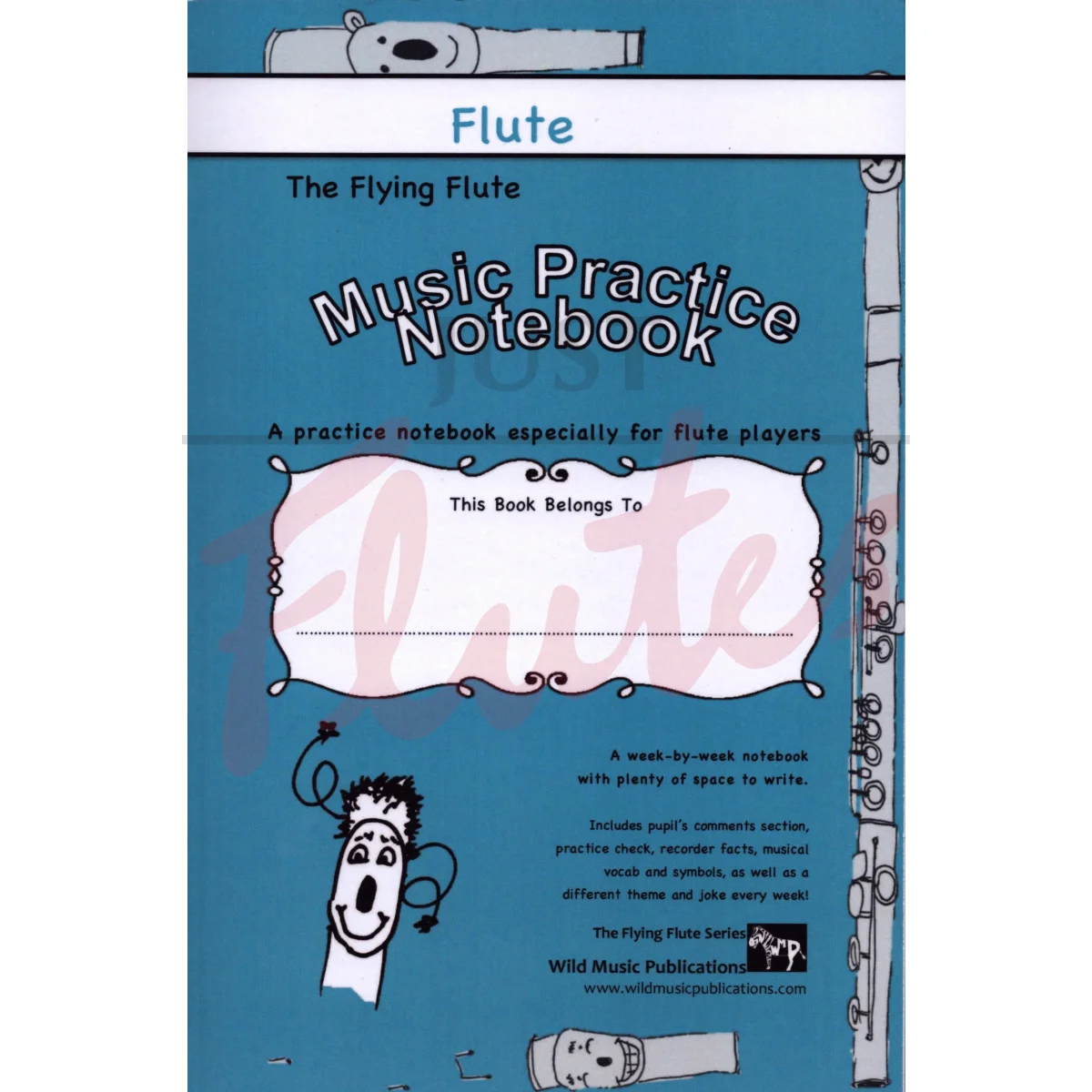 The Flying Flute Music Practice Notebook