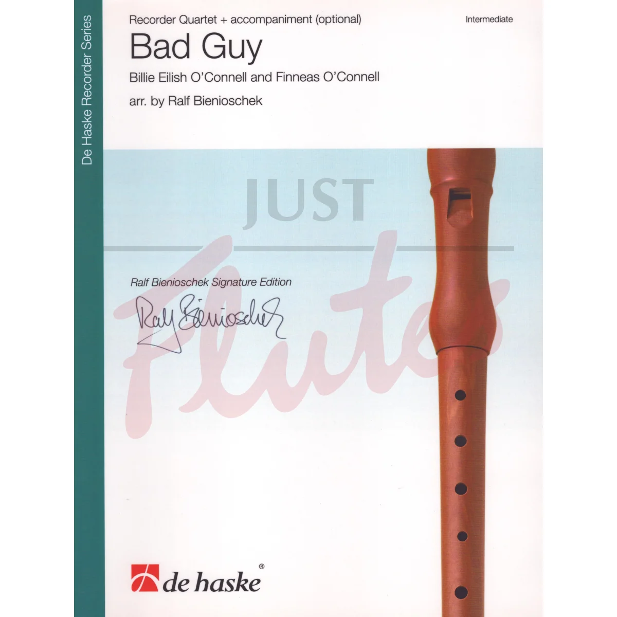 Bad Guy for Recorder Quartet and Accompaniment