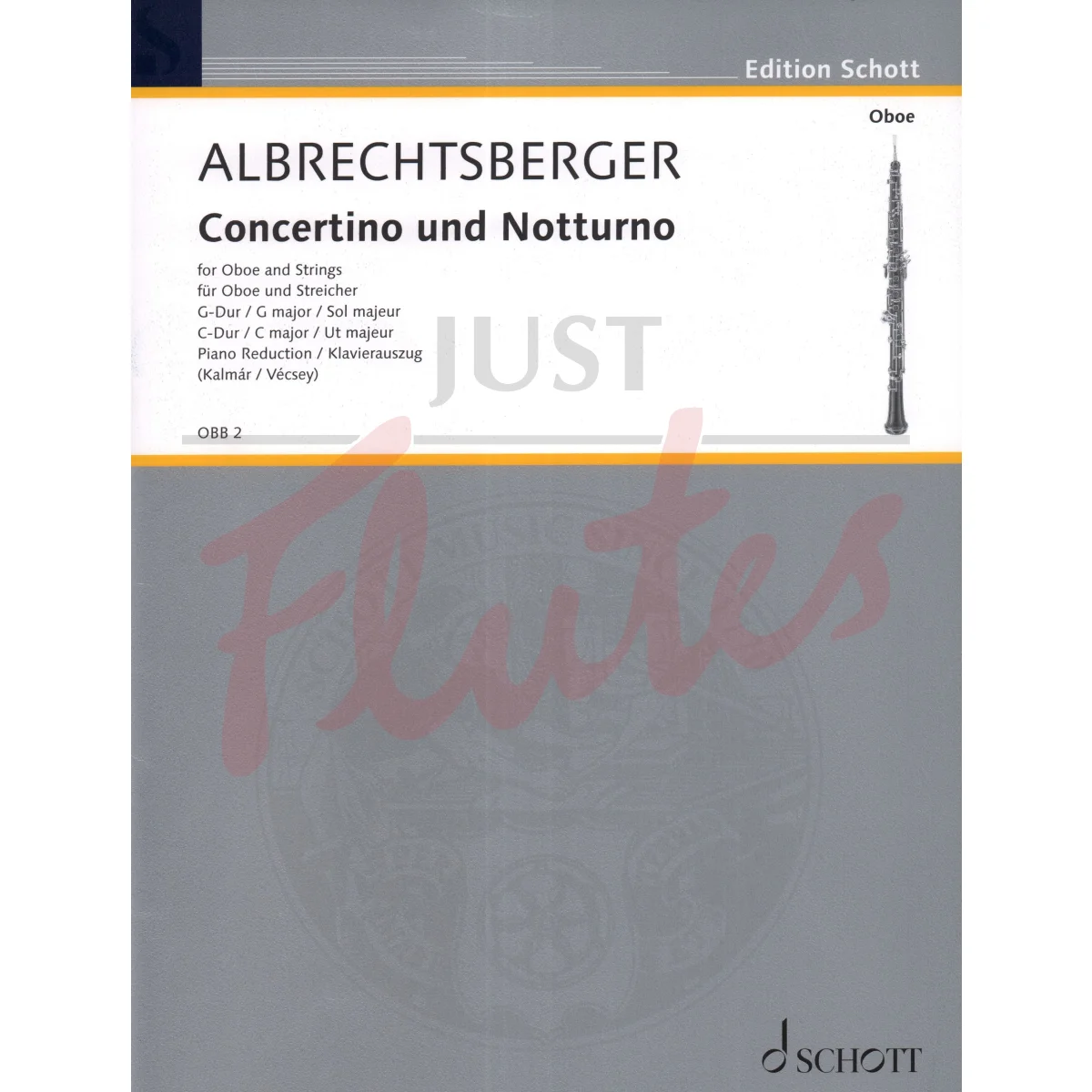 Concertino in G major and Notturno in C major for Oboe and Piano