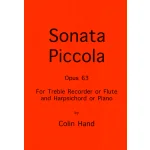 Image links to product page for Sonata Piccola for Flute/Treble Recorder and Piano/Harpsichord, Op.63