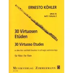 Image links to product page for 30 Virtuoso Studies for Flute, Book 3, Op75