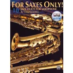 Image links to product page for For Saxes Only! 10 Jazz Duets for Saxophone (includes Online Audio)