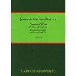 Image links to product page for Quartet in G major for Flute and String Trio