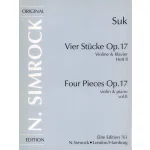 Image links to product page for Four Pieces for Violin and Piano, Op17 , Vol 2