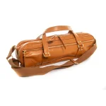 Image links to product page for Fluterscooter Designer Unisex Flute Bag [Cedarwood Tan Leather Effect]