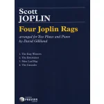 Image links to product page for Four Joplin Rags arranged for Two Flutes and Piano