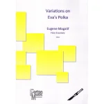 Image links to product page for Variations on Eva's Polka for Flute Ensemble