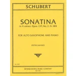 Image links to product page for Sonatina in A minor for Alto Saxophone and Piano, Op. 137/2 D. 385