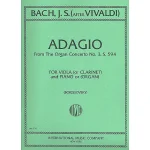 Image links to product page for Adagio from the Organ Concerto No. 3 for Clarinet/Viola and Piano/Organ