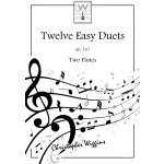 Image links to product page for Twelve Easy Duets for Two Flutes, Op. 141