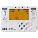 Image links to product page for Korg TM-70T-WH Combo Tuner Metronome, White