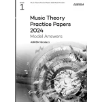 Image links to product page for Music Theory Practice Papers 2024, Grade 1 - Model Answers