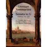 Image links to product page for Sonata in G, Sibley No. 12 for Treble Recorder/Flute/Oboe/Violin and Basso Continuo