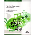 Image links to product page for Twelve Duets for Two Clarinets, K487