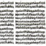 Image links to product page for Music Giftwrap Sheet, White Manuscript