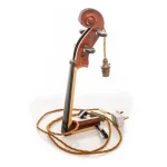 Image links to product page for ReGlow Upcycled Violin Lamp