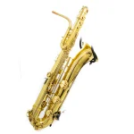 Image links to product page for Pre-Owned Sakkusu Gold Lacquered Bass Saxophone