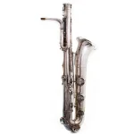 Image links to product page for Vintage Selmer (Paris) Mk VI Silver-Plated Bass Saxophone