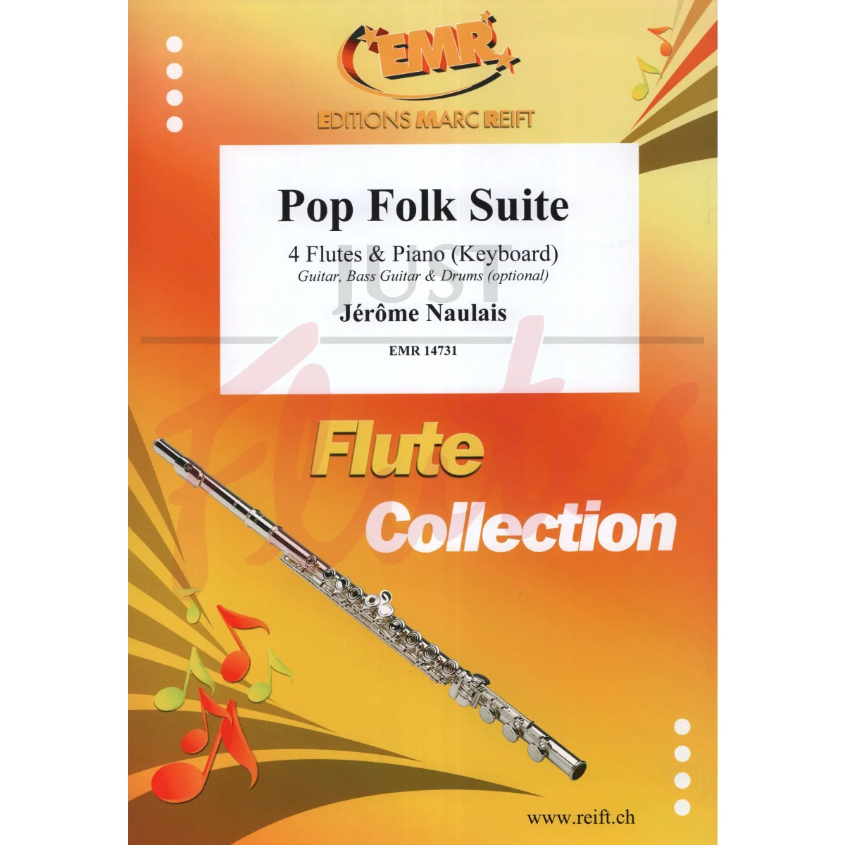 Pop Folk Suite for Four Flutes and Piano