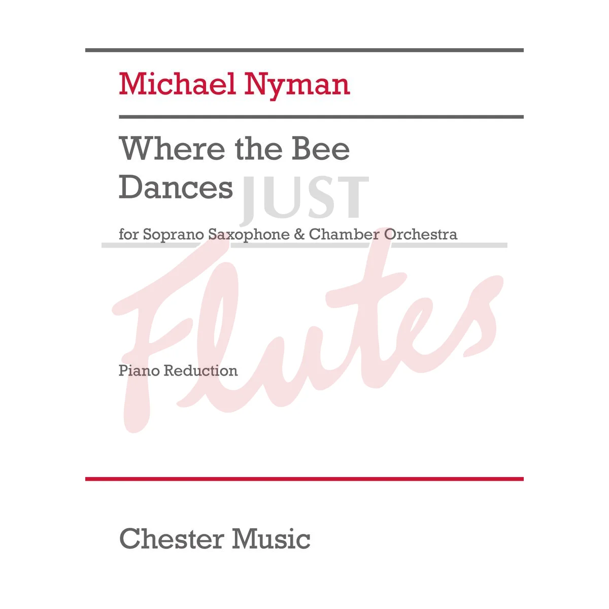 Where the Bee Dances for Soprano Saxophone and Piano