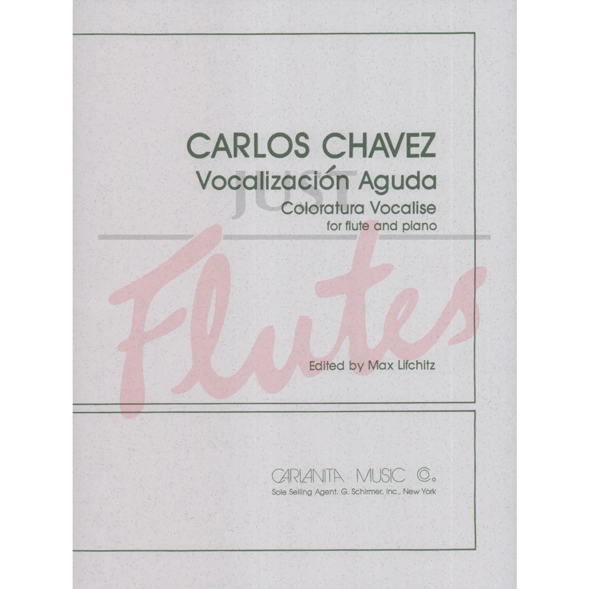 Vocalizacion Aguda for Flute or Piccolo and Piano