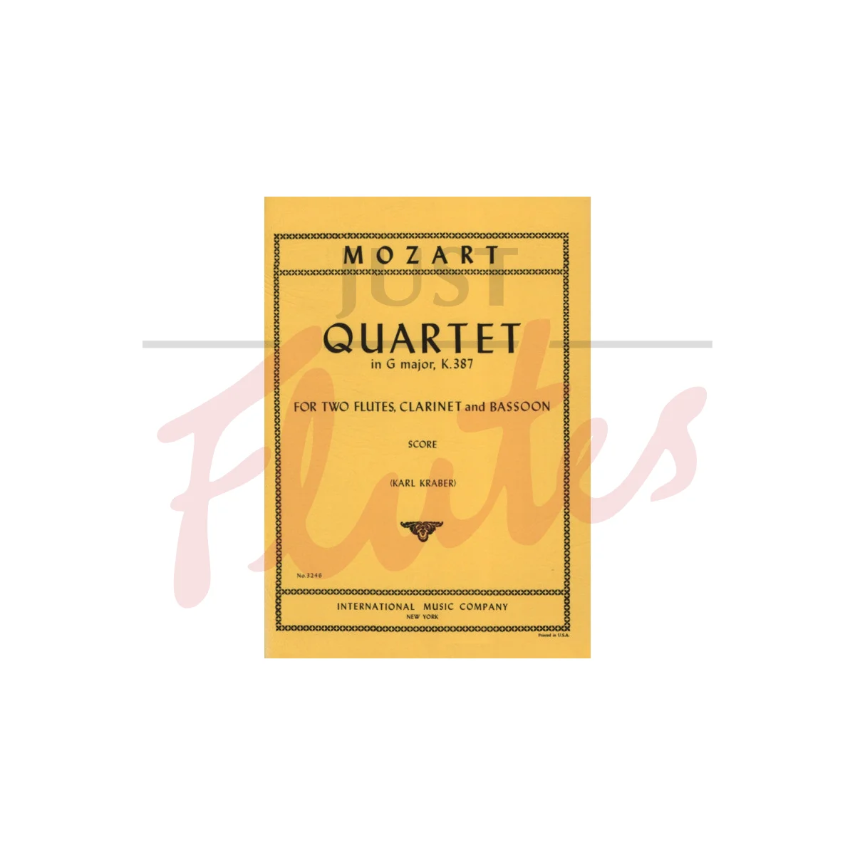 Quartet in G major for Two Flutes, Clarinet and Bassoon