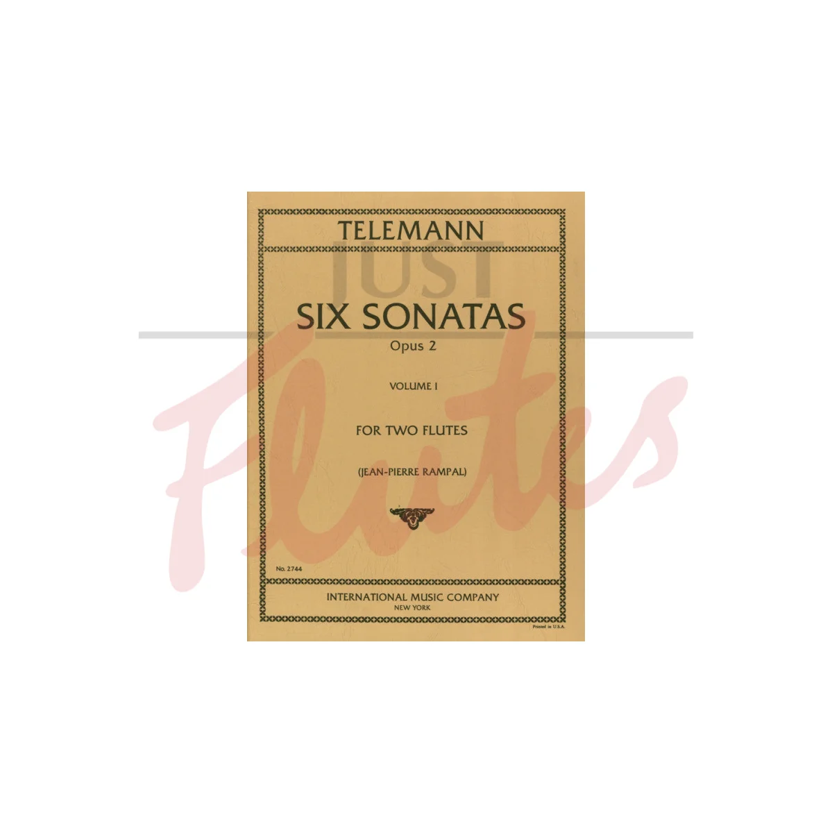Six Sonatas for Two Flutes, Vol. 1