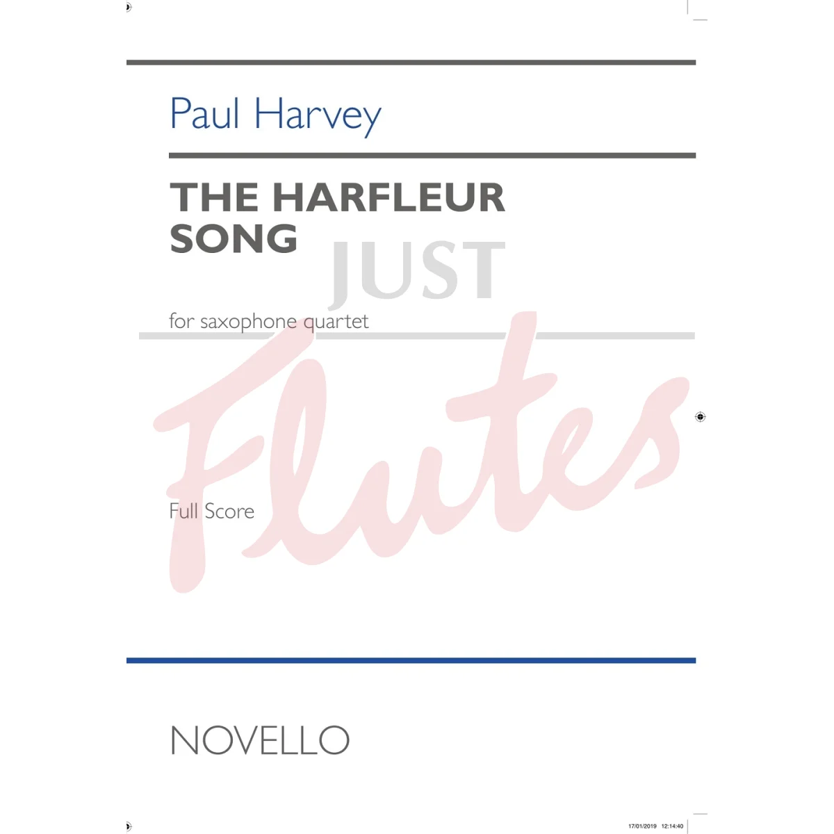 The Harfleur Song for Saxophone Quartet