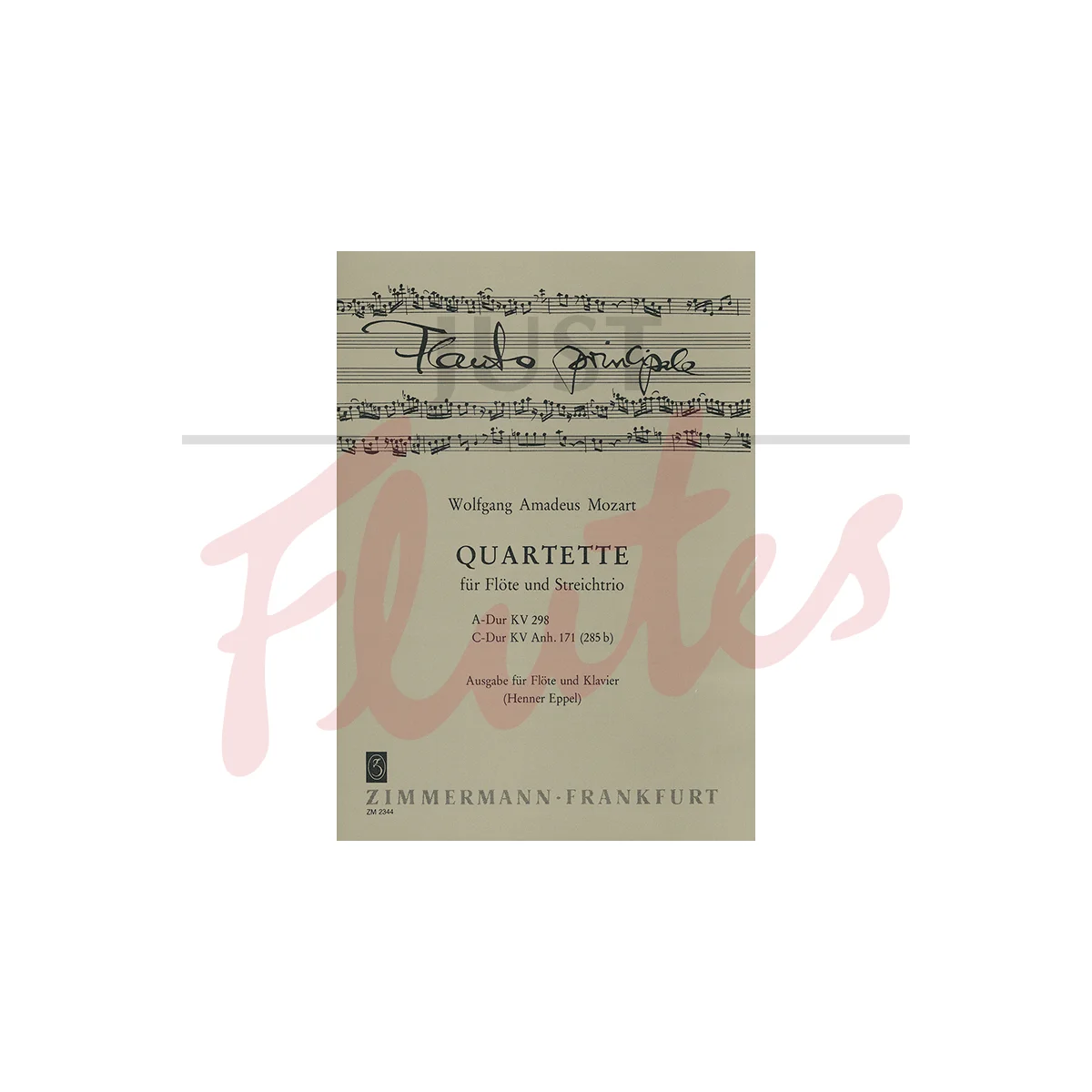 Quartets in A major KV298 and C major KV171 Anh. for Flute and Piano