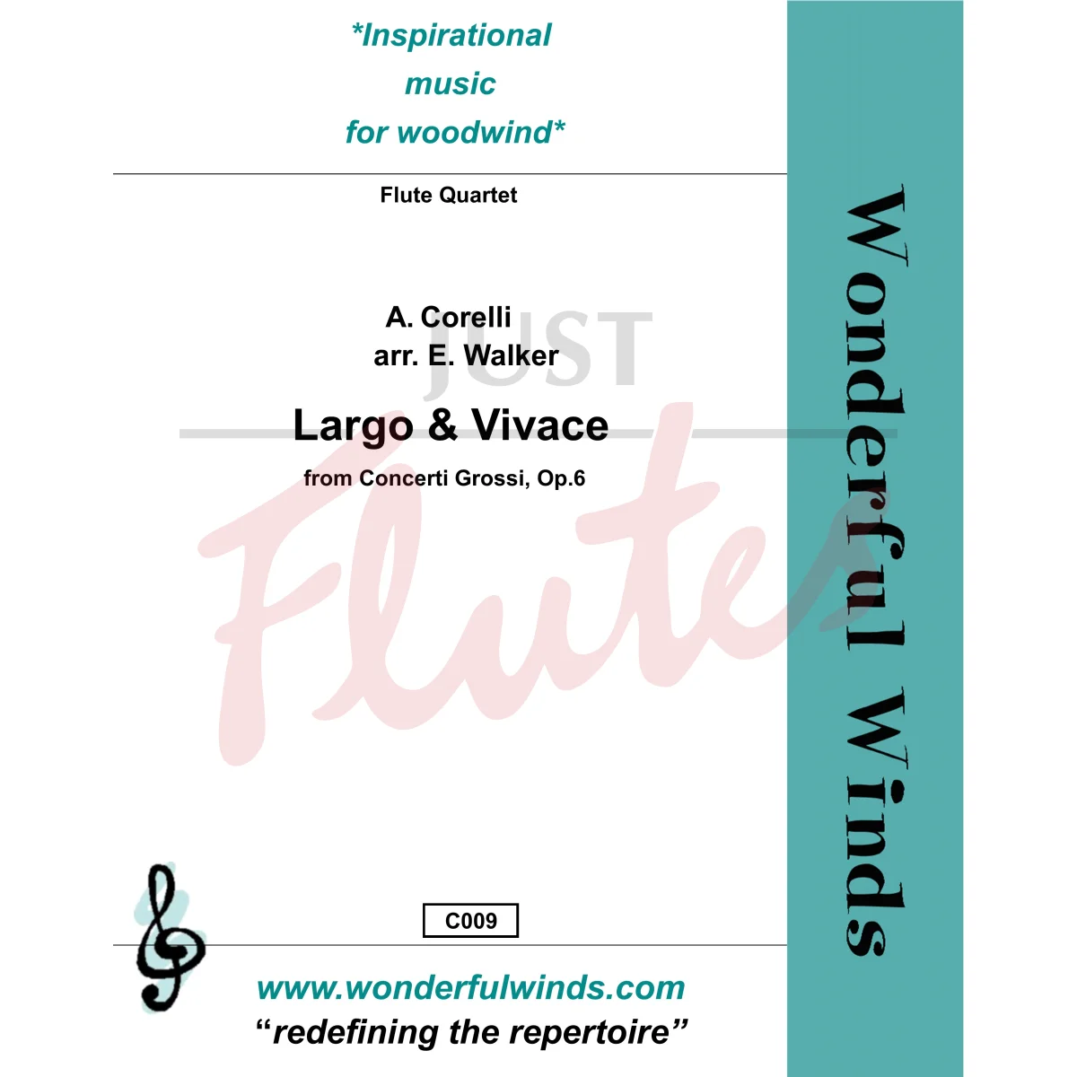 Largo &amp; Vivace for Flute Quartet