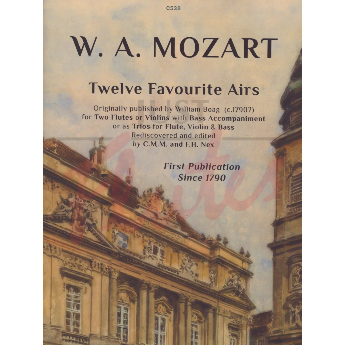 Twelve Favourite Airs for Two Flutes (or Violins) and Cello/Bassoon