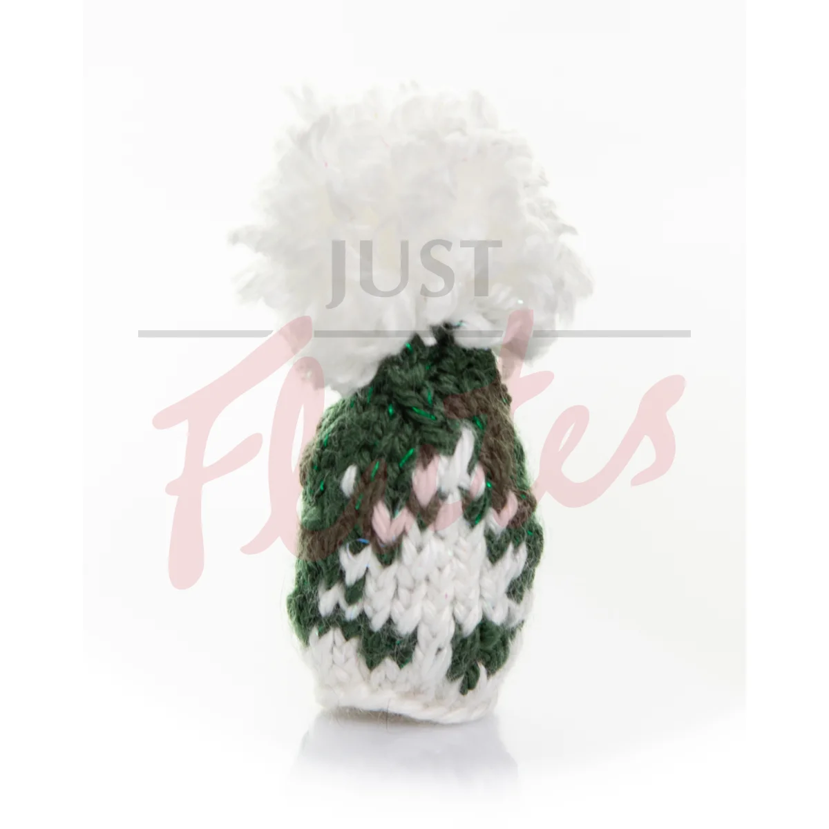 Santa Hat for C Flute - Green with Christmas Tree