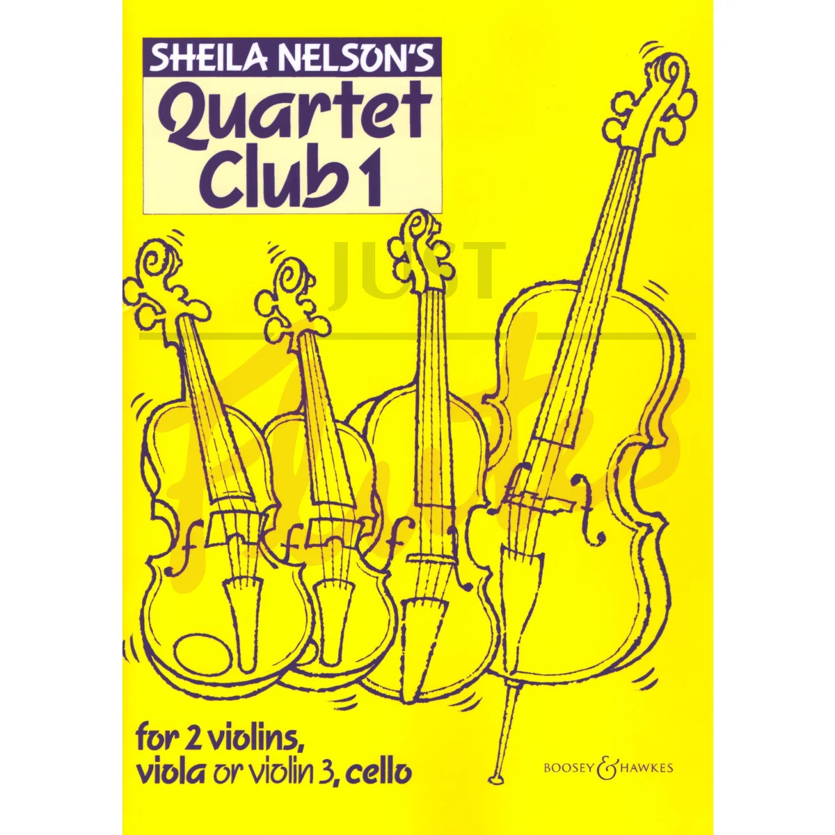 Quartet Club 1 for Two Violins, Viola (or Violin 3) and Cello