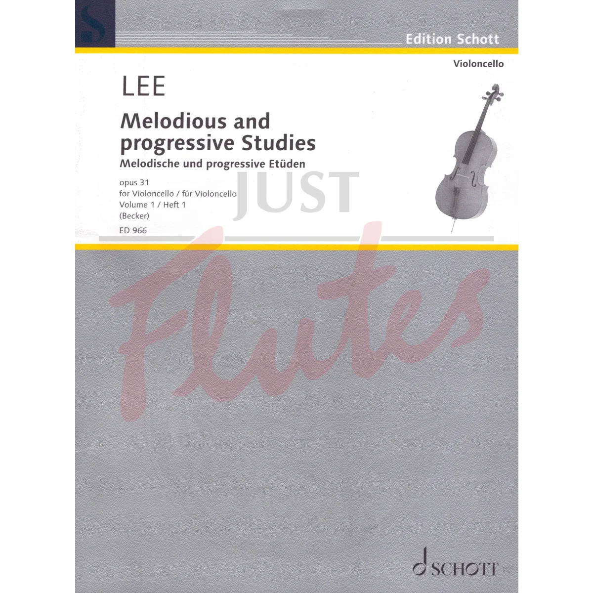 Melodious and progressive Studies for Cello