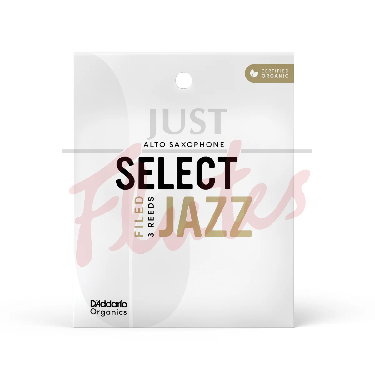 D'Addario ORSF03ASX2S Organic Filed Select Jazz Alto Saxophone 2S Reeds, 3-Pack