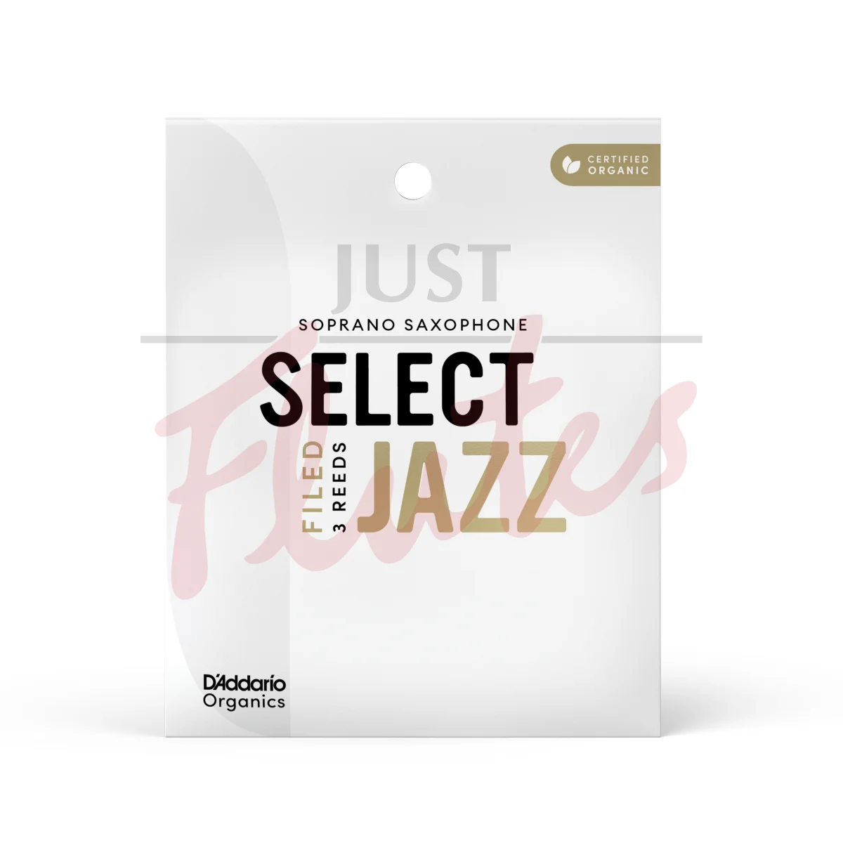 D'Addario ORSF03SSX2S Organic Filed Select Jazz Soprano Saxophone 2S Reeds, 3-Pack