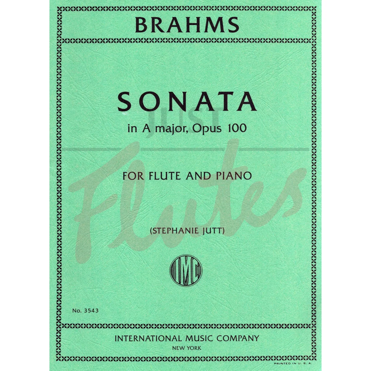 Sonata in A major for Flute and Piano