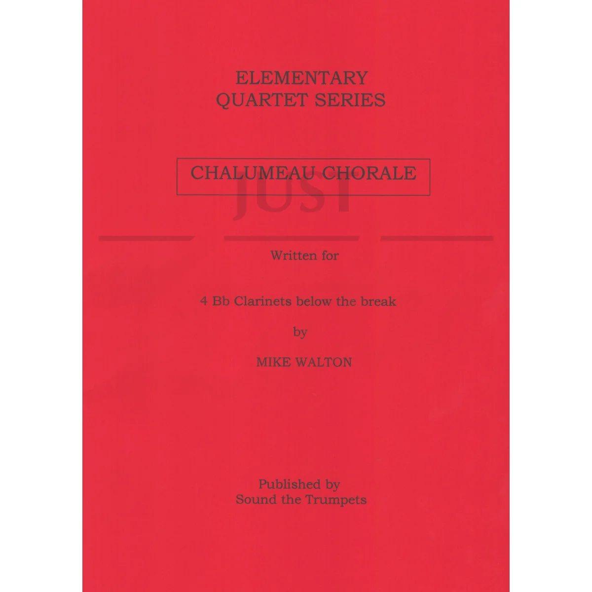 Chalumeau Chorale for Four Clarinets