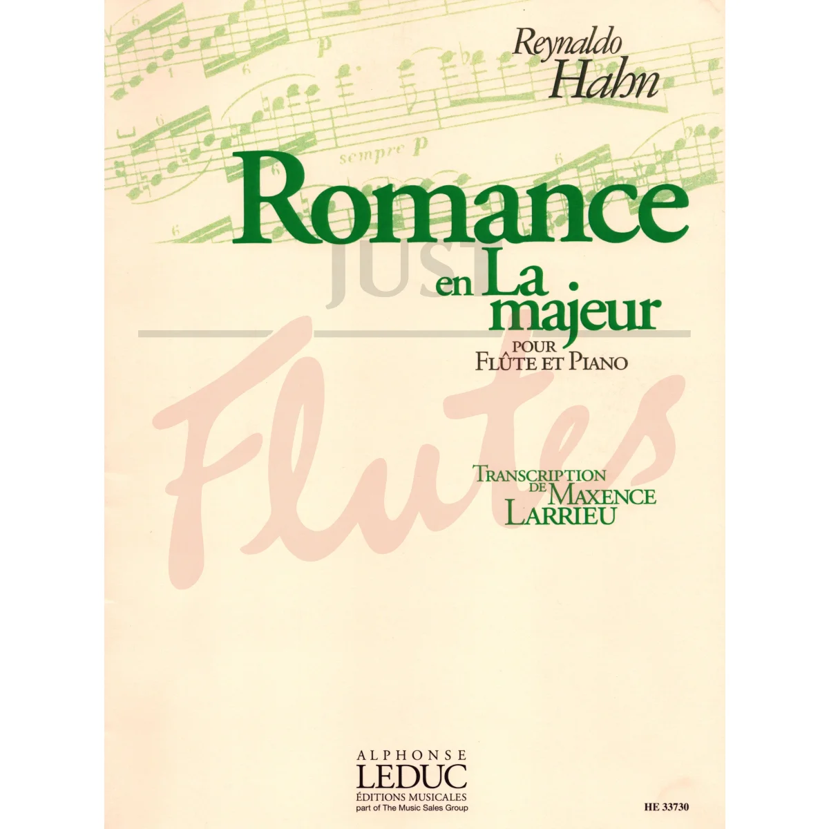 Romance in A major for Flute and Piano