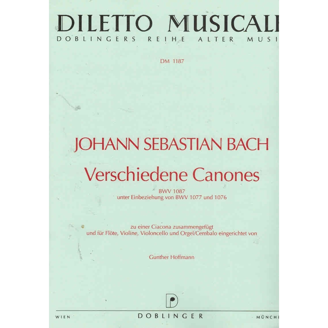 Canon BWV1087 (fl vn vc organ) - J.S. Bach. Just Flutes